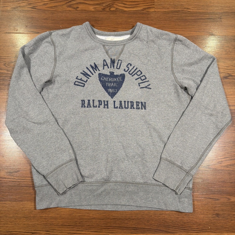 Vintage Ralph Lauren Denim & Supply Cherokee Trail Crewneck Sweatshirt Sz M Y2K